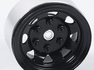 RC4WD STAMPED STEEL 1.55" STOCK BLACK BEADLOCK WHEELS