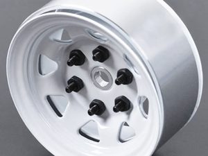 RC4WD STAMPED STEEL 1.55" STOCK WHITE BEADLOCK WHEELS