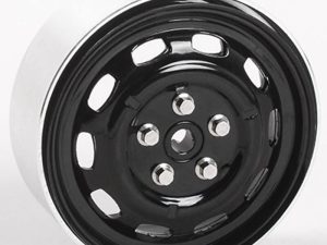 RC4WD STAMPED STEEL 1.7" 10-OVAL HOLE WHEELS (BLACK)