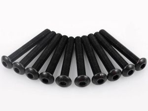 RC4WD STEEL BUTTON HEAD CAP SCREWS M4 X 30MM (10)