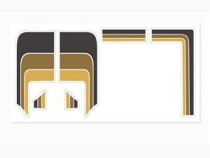 RC4WD TOYOTA 79-81 BODY DECALS (BROWN)