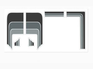 RC4WD TOYOTA 79-81 BODY DECALS (GREY)