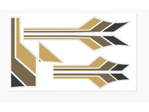 RC4WD TOYOTA 82-83 BODY DECALS (BROWN)