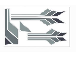 RC4WD TOYOTA 82-83 BODY DECALS (GREY)