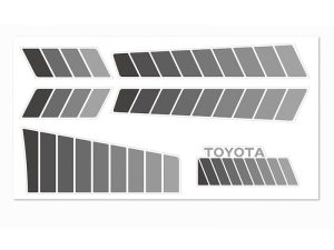 RC4WD TOYOTA 84-85 BODY DECALS (GREY)