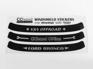 RC4WD WINDSHIELD DECALS FOR TRAXXAS TRX-4 '79 BRONCO RANGER XLT