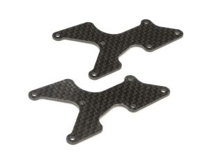 Team Losi Racing Rear Arm Inserts Carbon: 8X