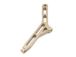 Team Losi Racing Rear Chassis Brace, Aluminum, Hard Anodized:5 T, MINI WRC