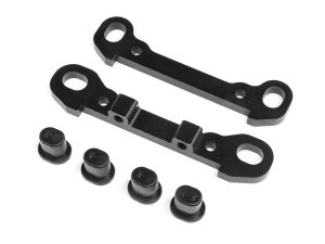 Losi Rear Hinge Pin Braces, Black: DBXL 2.0