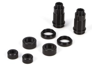 Losi Rear Shock Body Set, Aluminum, Black: Mini 8IGHT