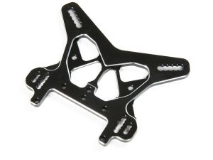 Team Losi Racing Rear Shock Tower, Black, Aluminum: 8X/8XE