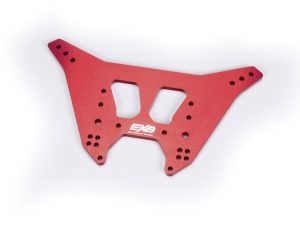 Arrma Rear Shock Tower, CNC 7075 T6 Aluminum, Light Red