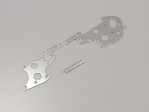 KYOSHO Rear side plate set Kyosho Optima (2) Silver