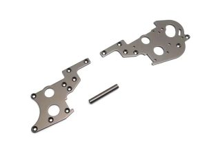 KYOSHO Rear side plate set Kyosho Optima Pro (2) Gun Metal