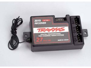 Traxxas Receiver, 2-channel 27MHz, without BEC (for use with electronic speed control)