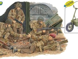 Dragon RED DEVILS w/WELBIKE AND DROP TUBE CONTAINER (ARNHEM 1944) (PREMIUM EDITION)
