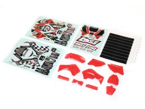 Losi Red Plastics with Wraps: PM-MX/SM
