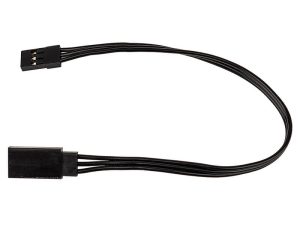 REEDY 175mm SERVO EXTENSION WIRE BLACK (6.89IN)