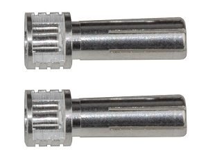 REEDY GRIP BULLET CONNECTORS SILVER 5mm x 14mm (2)
