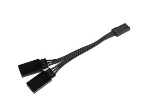 REEDY POWER RX/SERVO Y-CONNECTOR LEAD 95MM, BLACK