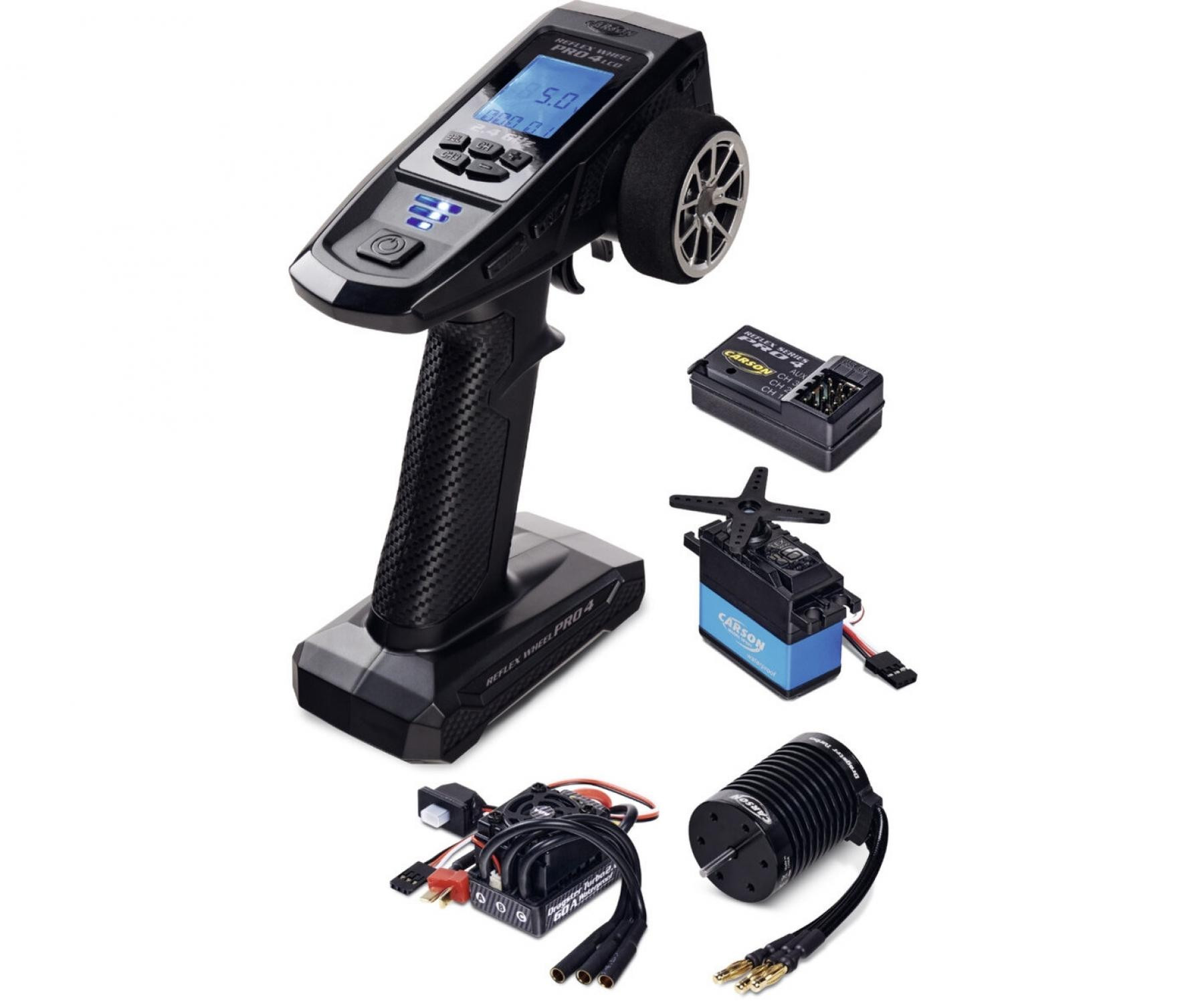 Reflex Wheel Pro 4 LCD Including BL-Set + 6kg Servo