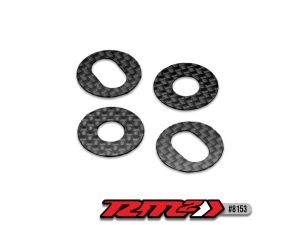 JConcepts RM2 - 1/8th Off-Road C/F Body Washer-Adhesive 4pc