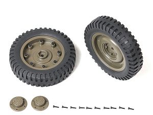 FMS ROC HOBBY 1:6 1941 MB SCALER REAR WHEELS ASSEMBLY (1 Pair)