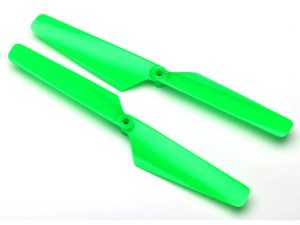 Traxxas Rotor blade Set, Green (2 pcs) / 1.6x5mm BCS (2 pcs)