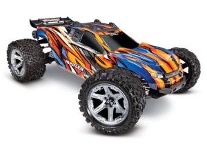 Traxxas Rustler 4X4 VXL 1:10 4WD RTR Brushless Electric Stadium Truck, Orange (+ TQi 2-ch, TSM, VXL-3s, Velineon 3500kV)