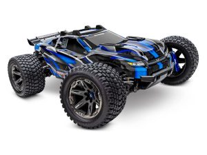 Traxxas Rustler Ultimate 4X4 VXL 1:10 4WD RTR Brushless Electric Monster Truck, Blue (+ TQi 2-ch, TSM, VXL-3s, Velineon 3500kV)