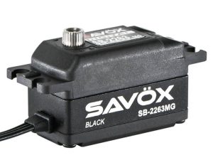 SAVOX LOW PROFILE BRUSHLESS DIGITAL SERVO 10KG/0.076s@6.0V - BLACK