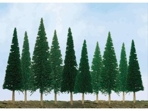 JTT Scenic Pine, 2in to 4in, N-Scale, (36 per pack)