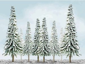 JTT Scenic Snow Pine, 2in to 4in, N-Scale, (36 per pack)