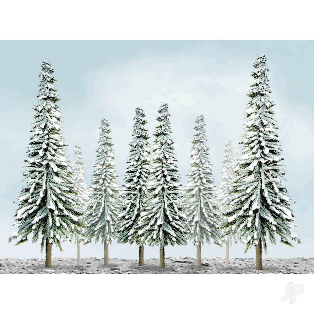 JTT Scenic Snow Pine, 4in to 6in, HO-Scale, (24 per pack)