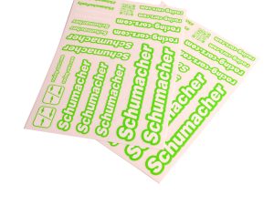Schumacher Decal Sheet - Neon Green - pk2