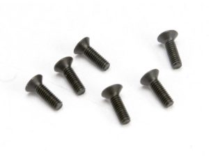 Traxxas Screws, 2.5x8mm countersunk machine (hex drive) (6 pcs)