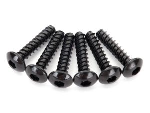 Traxxas Screws, 2.6x12mm button-head, self-tapping (hex drive) (6 pcs)