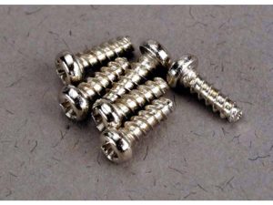 Traxxas Screws, 2x6mm roundhead self-tapping (6 pcs)