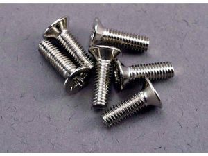 Traxxas Screws, 3x10mm countersunk machine (6 pcs)