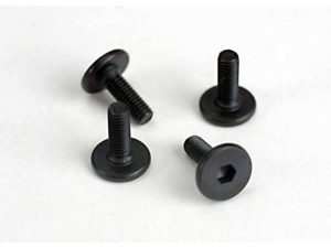 Traxxas Screws, 3x10mm flat-head machine (hex drive) (4 pcs)
