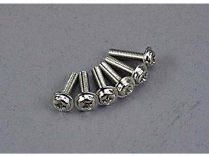 Traxxas Screws, 3x12mm washerhead machine (6 pcs)