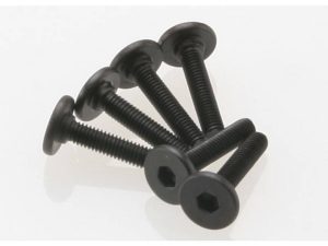 Traxxas Screws, 3x15mm flat-head machine (hex drive) (6 pcs)