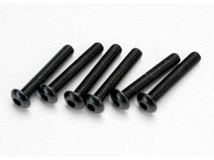 Traxxas Screws, 3x18mm button-head machine (hex drive) (6 pcs)