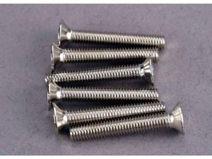 Traxxas Screws, 3x20mm countersunk machine screws (6 pcs)