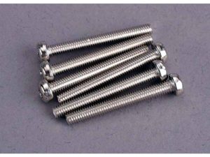 Traxxas Screws, 3x25mm roundhead machine (6 pcs)