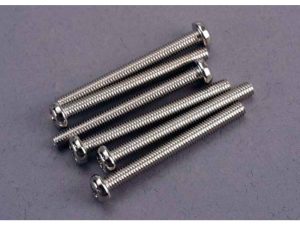 Traxxas Screws, 3x30mm roundhead machine (6 pcs)