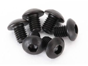 Traxxas Screws, 3x4mm button-head machine (hex drive) (6 pcs)
