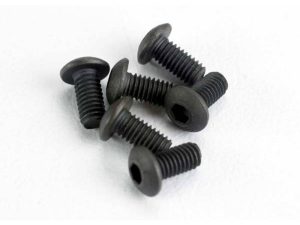 Traxxas Screws, 3x6mm button-head machine (hex drive) (6 pcs)
