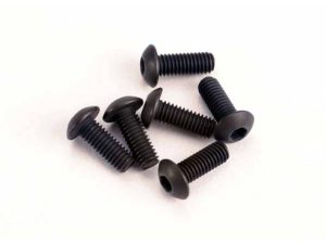Traxxas Screws, 3x8mm button-head machine (hex drive) (6 pcs)