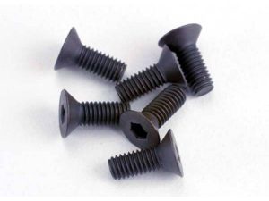 Traxxas Screws, 3x8mm countersunk machine (6 pcs) (hex drive)